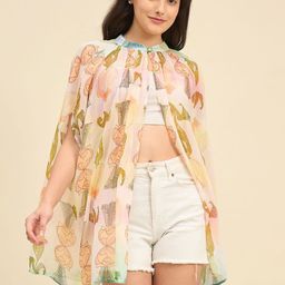 The Kaftan Company Printed Resort Cover Up Top-picture-25