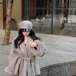 KPOP Puff Sleeves Belted Wrap Mini Dress-image-42