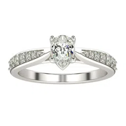 VALANOVA Women 18 Kt White Gold Lab Grown 0.53 CT Diamond Ring 2.26 gm-picture-36