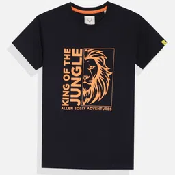 Allen Solly Junior Boys Graphic Printed Round Neck Regular Fit Cotton T-shirt-picture-39