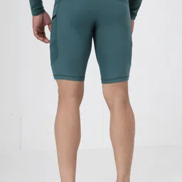 Invincible Men Typography Printed Skinny Fit Training or Gym Sports Shorts with Antimicrobial Technology image 3