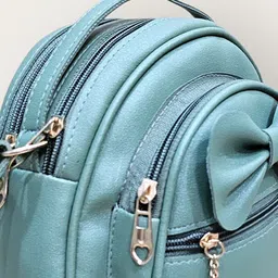 ROYAL CHAALS Women Solid Crossbody Bow Detail Sling Bag image 4