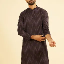 Manyavar Chevron Prints Long Kurta-picture-22