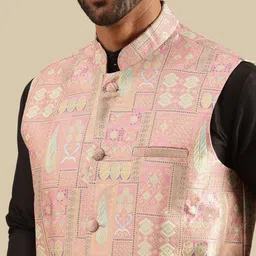 SOJANYA Woven Design Nehru Jackets image 5