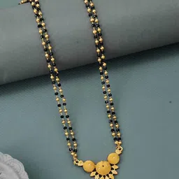 NKR GOLD Gold-Plated Brass Mangalsutra-picture-12