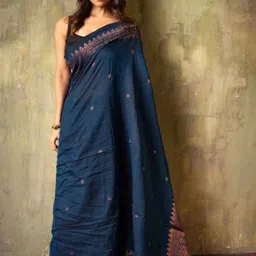 YAMUNE Woven Design Zari Pure Silk Handloom Banarasi Saree-picture-16