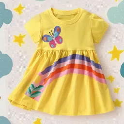 Xsole Girls Embroidered Gathered or Pleated Fit & Flare Dress-picture-26