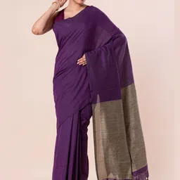 CXMAT Woven Design Khadi Saree image 5