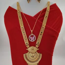 niva fashion Gold-Plated Brass Jewellery Set-image-48