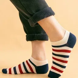 MJE Men Pack Of 5 Patterned Ankle Length Socks image 4