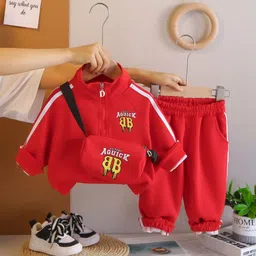 INCLUD Boys Printed High Neck Sweatshirt With Joggers-picture-44