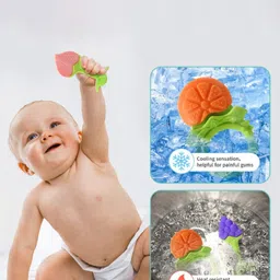 Kalra Magic Pack Of 2 Textured Fruit Shape Baby Teethers image 5