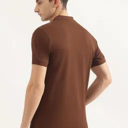 United Colors of Benetton Men Solid Polo Collar Regular Fit Cotton T-shirt image 2