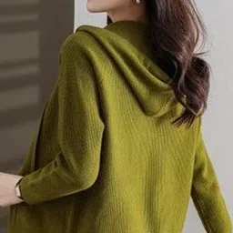 StyleCast Hooded Front-Open Zip-Up Knit Cardigan Sweater image 4