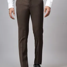 METAL Men Slim Fit Mid-Rise Trousers image 1