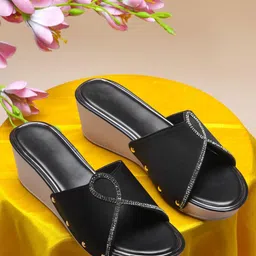 Froh Feet Women Embellished Wedge Sandals-picture-41