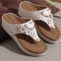 Retro Walk Embellished Wedge Sandals-picture-25