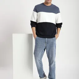 R&B Men Colourblocked Sweatshirt image 5