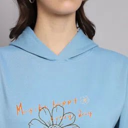 SZN Women Printed Hooded Sweatshirt image 5