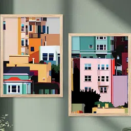 WALLLANE Brown Wood Wall Art-picture-30