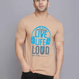 TEEFOX Typography Printed Round Neck Short Sleeves Regular Fit T-Shirt-picture-17