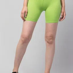 Attire Zone Women Slim Fit Cycling Sports Shorts-image-22