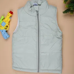 V-Mart Boys Mock Collar Solid Puffer Jacket-picture-13