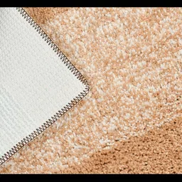 GBL COLLECTION Beige & White Textured Anti-Skid Bath Rug image 3