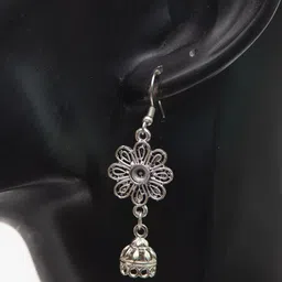 Creative Frogs Silver-Plated Alloy Drop Earrings image 3