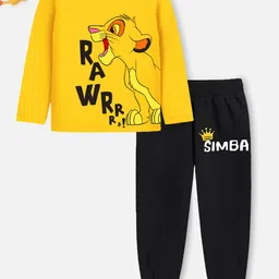 Disney By Miss and Chief Boys Printed T-shirt with Pyjamas image 3