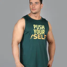 HRX by Hrithik Roshan Men Typography Printed Round Neck Slim Fit T-shirt image 2