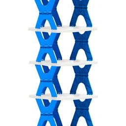 Rmerchants Blue & White 4-Layer Shoe Rack image 4