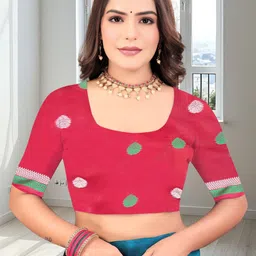 SHAIBO SAREE Woven Design Zari Silk Cotton Handloom Maheshwari Saree image 4