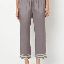 Ethnicity Women Striped Smart Straight Fit Pleated Trousers-image-33