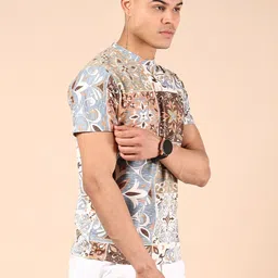 V-Mart Men Printed Cotton T-shirt image 3