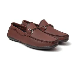 Bold Bunny Men's Brown Vegan Leather Comfortable Driving Loafers-image-9
