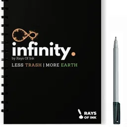 rays of ink Re-usable Smart Eco-friendly A4 Notebook Plain Sheets 40 Pages image 1