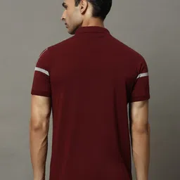 OGEN Men Printed Polo Collar Applique T-shirt image 5