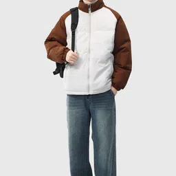 Mast & Harbour Men Colourblocked Lightweight Puffer Jacket-picture-35