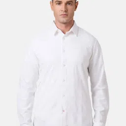 Pepe Jeans Men Classic Fit Textured Spread Collar Cotton Casual Shirt-picture-17