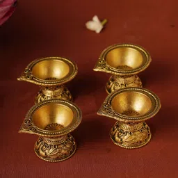 JAYPORE 4-Pcs Textured Diyas image 2