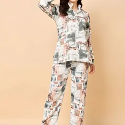 hazelglow Printed Shirt With Trouser-picture-26