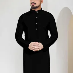 Krudha Fashion Men Flared Sleeves Chikankari Pathani Kurta-picture-31