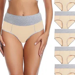 Diving Deep Women Pack Of 5 Cotton Hipster Briefs-image-92
