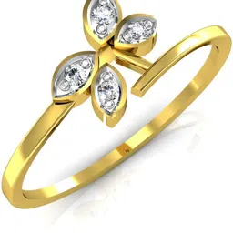 avsar BOR013YA 18kt Cubic Zirconia Yellow Gold ring image 3