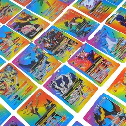 pari pari Rare Golden Cards Game 100 Pc (Rainbow Gold Black Silver Goldrose) Multicolor image 3