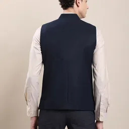 turtle Self Design Men Waistcoat image 2