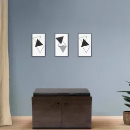 green soul Fortuna 2 Door Shoe Rack In Brown Colour image 1