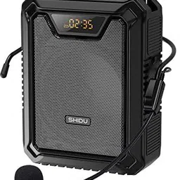shidu M808 Portable Voice Amplifier with Wired Mic -(Black) Outdoor PA System-picture-25