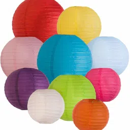 orama Multicolor Paper Hanging Lantern image 2
